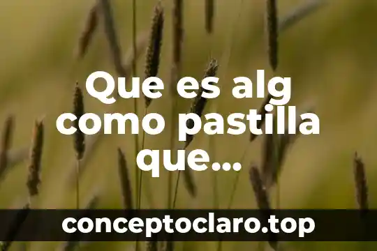 Que es alg como pastilla que le.echas.agua.y se.infla