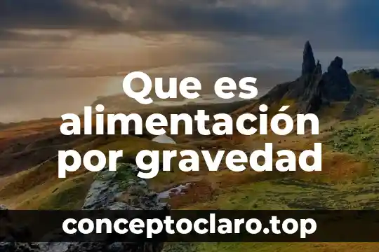 Que es la gravedad en la fisica relativista 8 Que es alimentación por gravedad