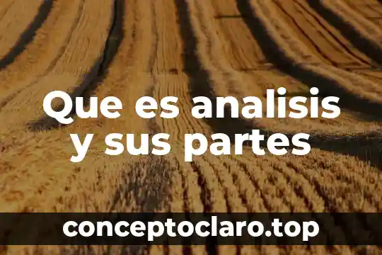 Que es una poesia y sus partes 4 Que es analisis y sus partes