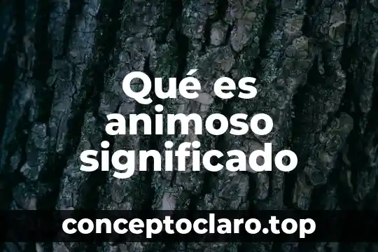Que es cimco edit v7 significado 3 Qué es animoso significado