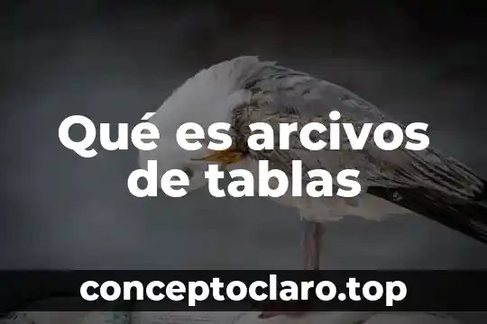 Qué es la combinación de tablas en SQL 3 Qué es arcivos de tablas