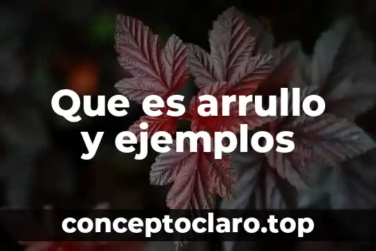 Que es arrullo y ejemplos
