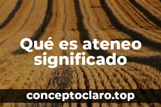 Que es el micro retrato significado 4 Qué es ateneo significado