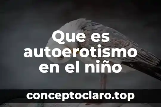 Que es autoerotismo en el niño