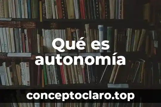 Que es autonomia y sus caracteristicas 8 Qué es autonomía