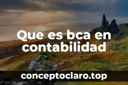 Que es el concepto de utilidad en contabilidad 3 Que es bca en contabilidad