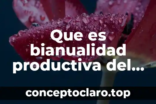 Que es la funcion productiva 3 Que es bianualidad productiva del cafe