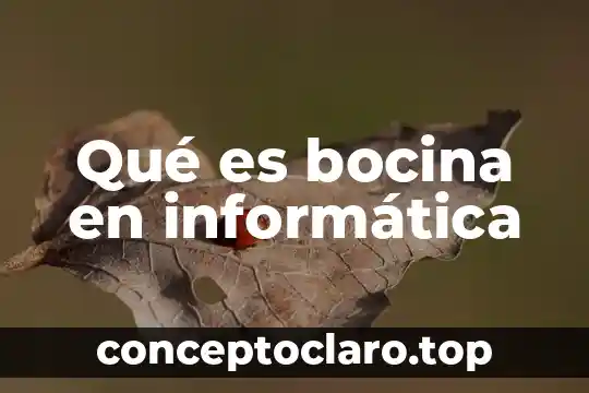 Que es ftp informatica 3 Qué es bocina en informática