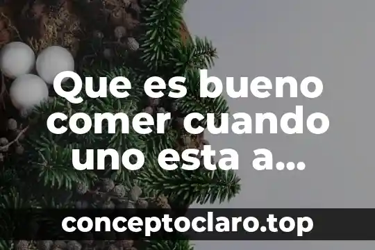 Que es bueno comer cuando uno esta a dieta
