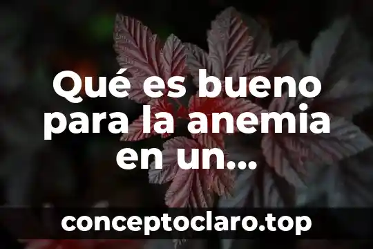 Qué es bueno para la anemia en un diabético