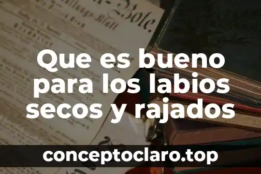 Que es bueno para los labios secos y rajados