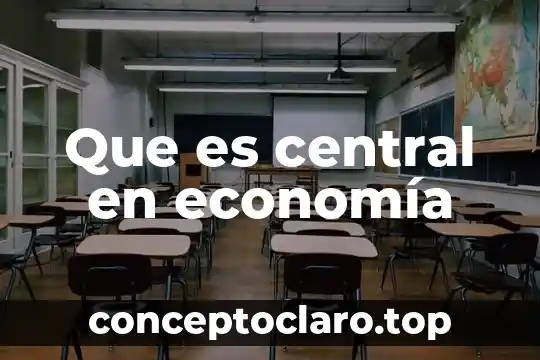 Que es una grafica en la economia 3 Que es central en economía