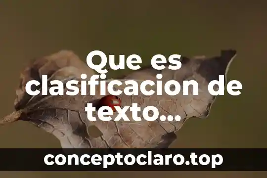 Que es clasificacion de texto expositivo