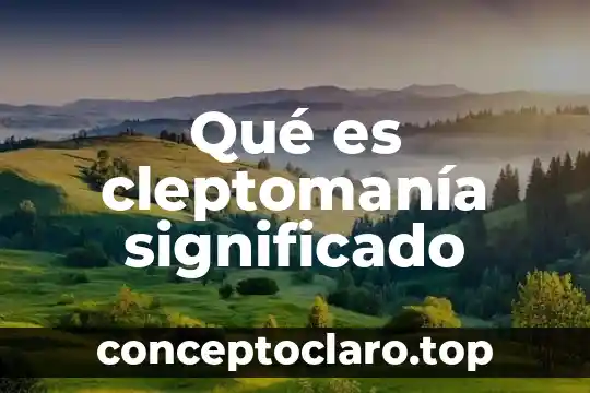 Que es obcecado significado 3 Qué es cleptomanía significado