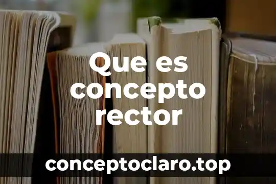 Que es concepto rector