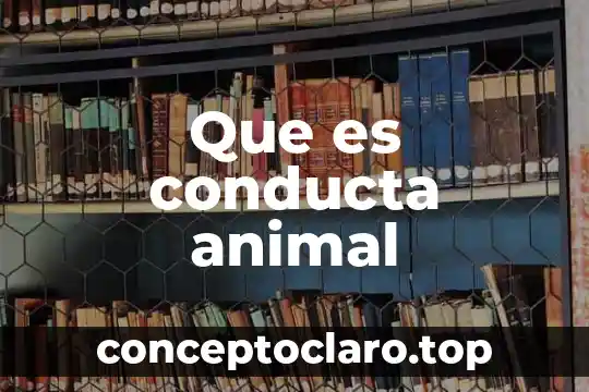 Que es conducta animal