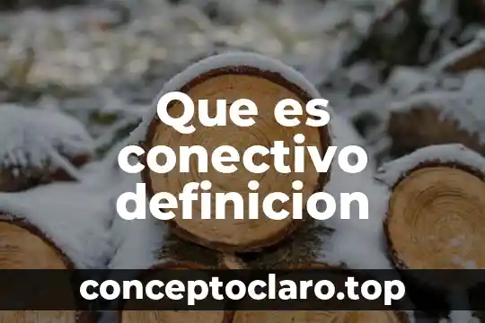 Que es conectivo definicion