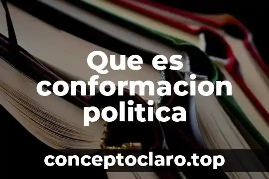 Que es conformacion politica