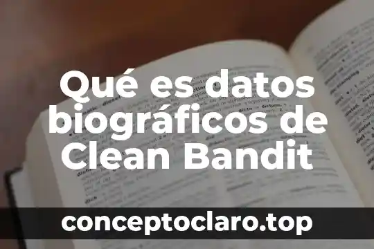 Perspectiva de analisis de datos que es 6 Qué es datos biográficos de Clean Bandit