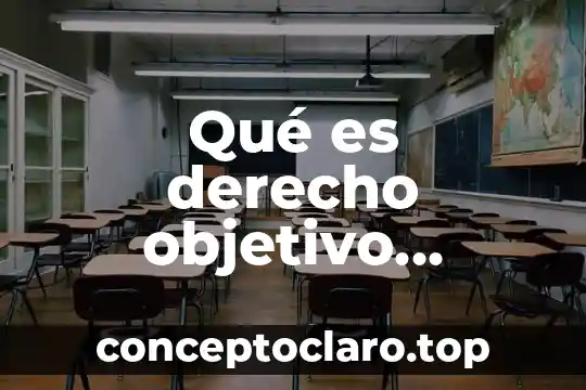 Qué es derecho objetivo subjetivo