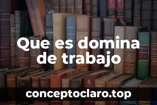 Que es proyecto de trabajo filosofia 6 Que es domina de trabajo