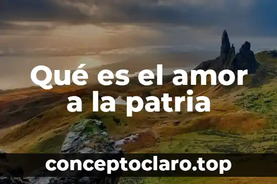 Que es el amor redalyc 8 Qué es el amor a la patria