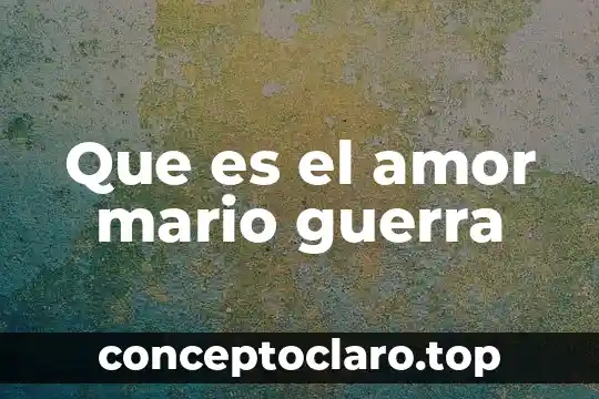 Qué es liderazgo según Mario de Marchis 8 Que es el amor mario guerra