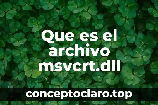 Que es el archivo msvcrt.dll