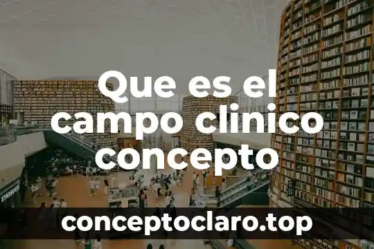 Que es el campo clinico concepto