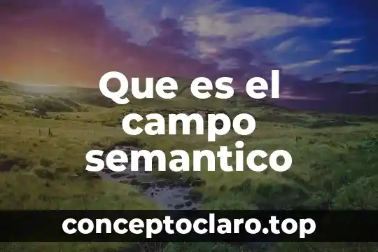 Que es un esquema semantico ejemplos 7 Que es el campo semantico