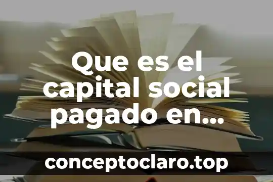 Que es el concepto de utilidad en contabilidad 7 Que es el capital social pagado en contabilidad