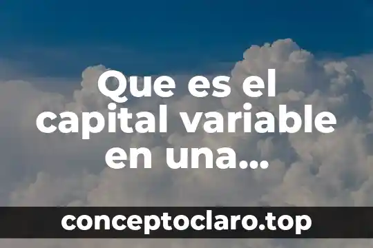 Que es el capital variable en una empresa mercantil