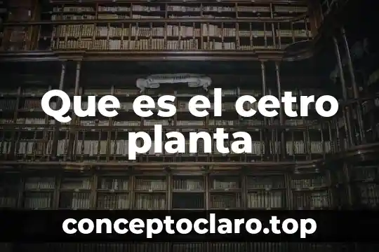 Que es el cetro planta