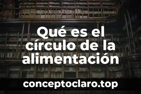 Que es un circulo de lectura y para que sirve 5 Qué es el círculo de la alimentación