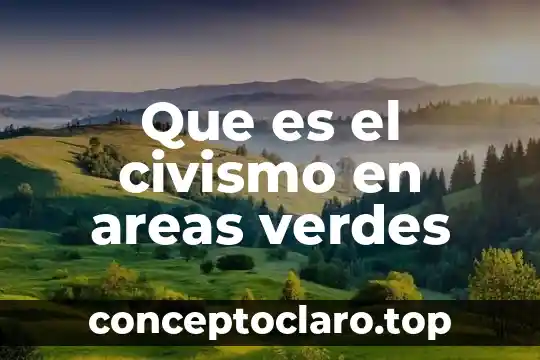 Que es examen de conocimiento por areas 8 Que es el civismo en areas verdes