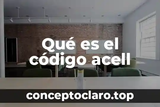 Que es el codigo y sus tipos 3 Qué es el código acell