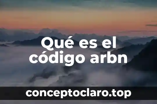 Qué es el código arbn