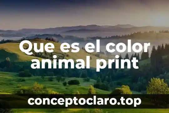 Que es axil anatomia animal 8 Que es el color animal print