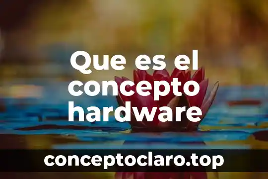Que es el concepto hardware