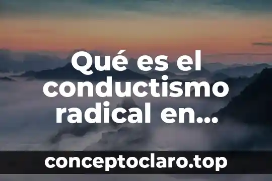 Que es potencia y para que sirve 3 Qué es el conductismo radical en teoría de la personalidad