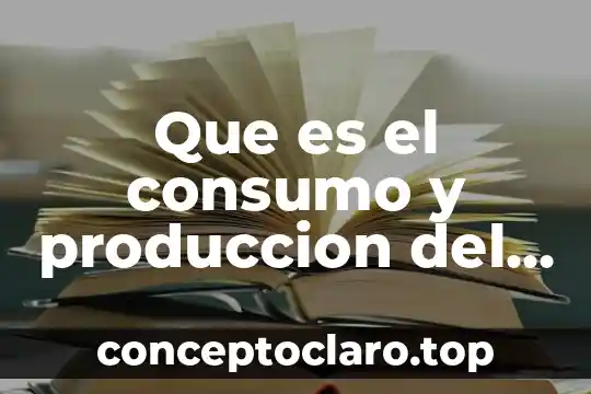 Que es el consumo y produccion del diseño