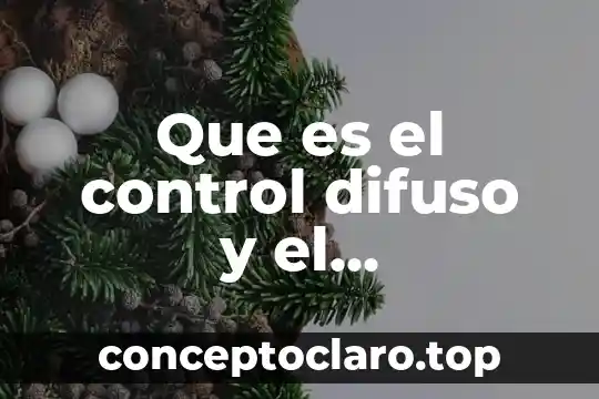 Que es el control difuso y el concentrado mexico