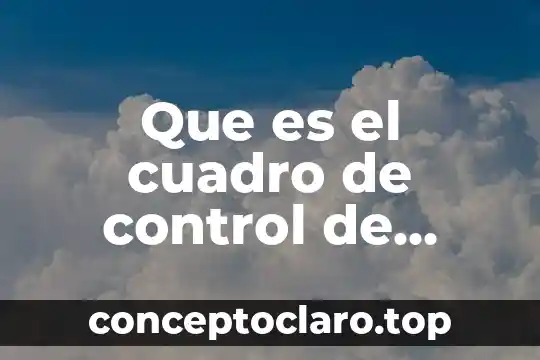 En psicología que es un cuadro 4 Que es el cuadro de control de word