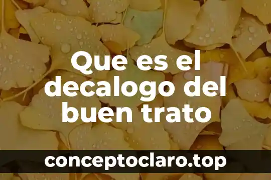 Wicca celta que es 3 Que es el decalogo del buen trato
