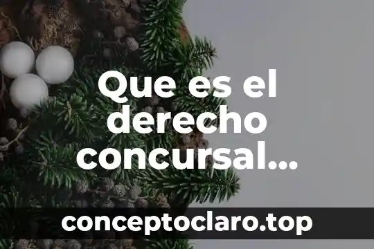 Que es el derecho concursal mercantil en mexico