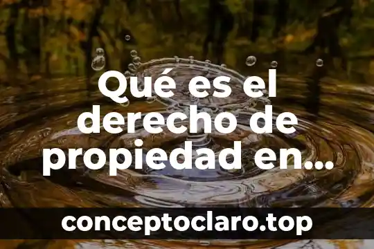 Qué es el derecho de propiedad en Colombia