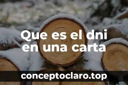Que es el dni en una carta