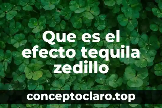 Que es el efecto tequila zedillo