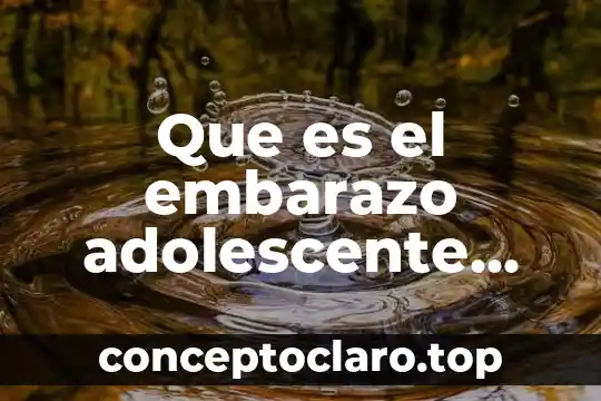 Prueba de embarazo en orina que es 8 Que es el embarazo adolescente autor sobeida