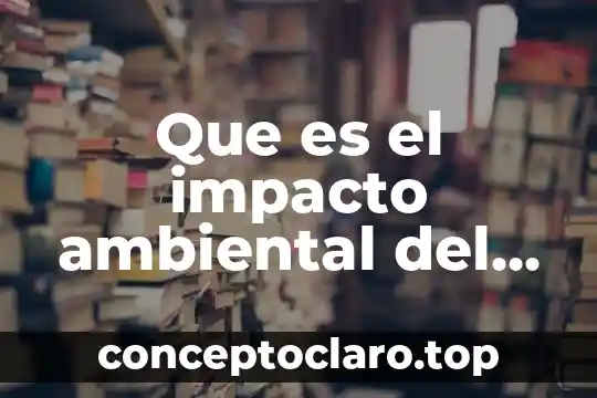 Que es el impacto ambiental del consumismo